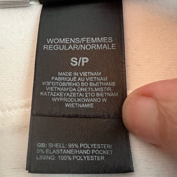 ❄️The North Face Soft Shell White Moto Style Jacket Size Small Fleece Lined - Picture 6 of 13